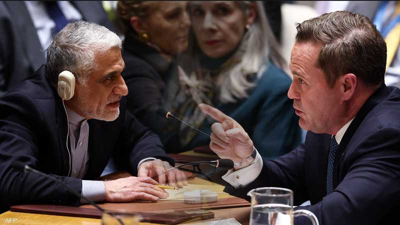 تلاسن حاد بين إيران والولايات المتحدة داخل مجلس الأمن على خلفية الحرب